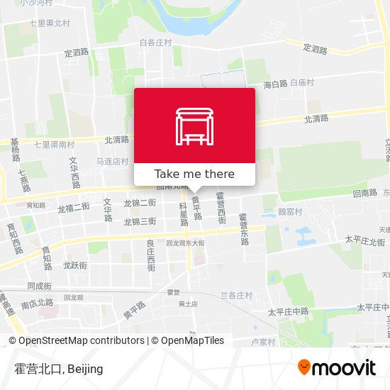 霍营北口 map