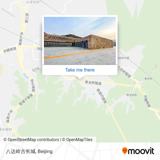 八达岭古长城 map