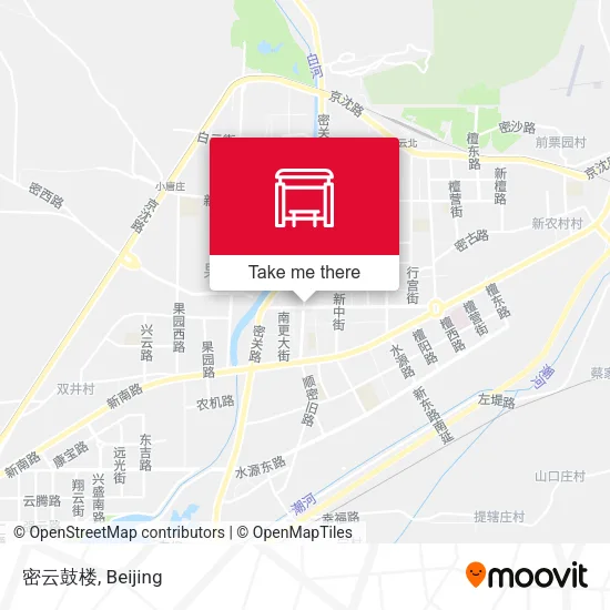 密云鼓楼 map