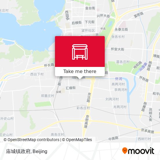 庙城镇政府 map