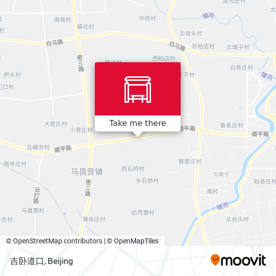 吉卧道口 map