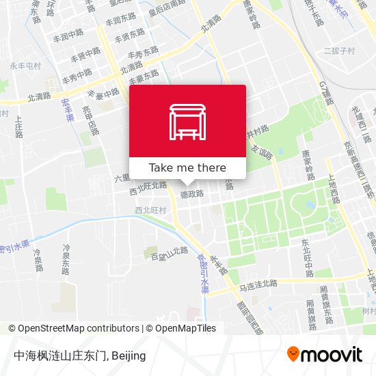 中海枫涟山庄东门 map