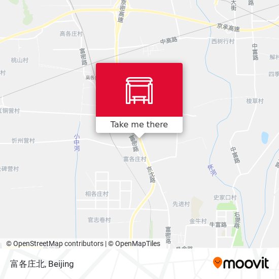 富各庄北 map