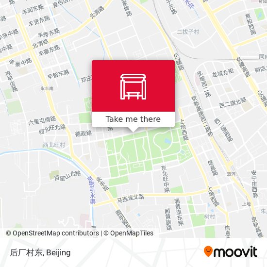 后厂村东 map
