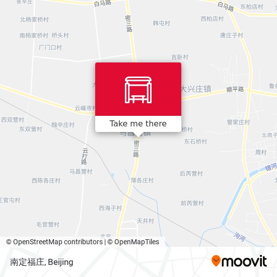 南定福庄 map
