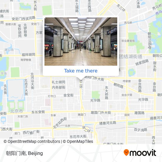 朝阳门南 map