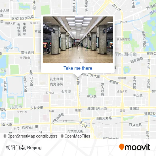 朝阳门南 map