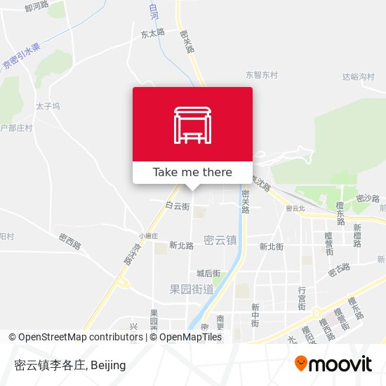 密云镇李各庄 map