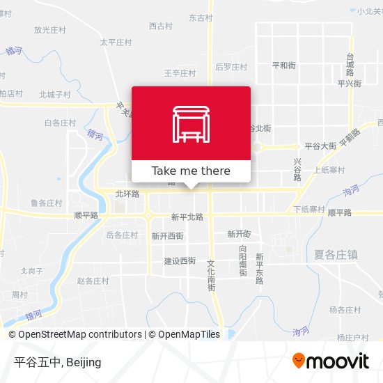 平谷五中 map