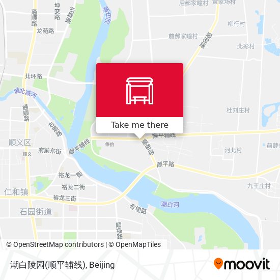 潮白陵园(顺平辅线) map