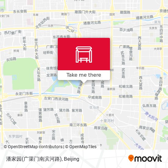 潘家园(广渠门南滨河路) map