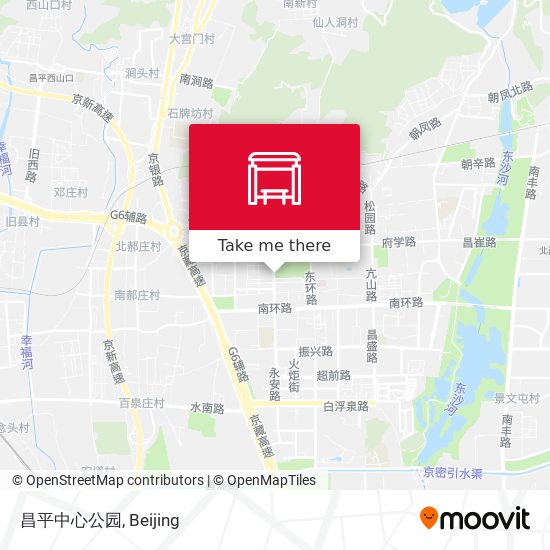 昌平中心公园 map