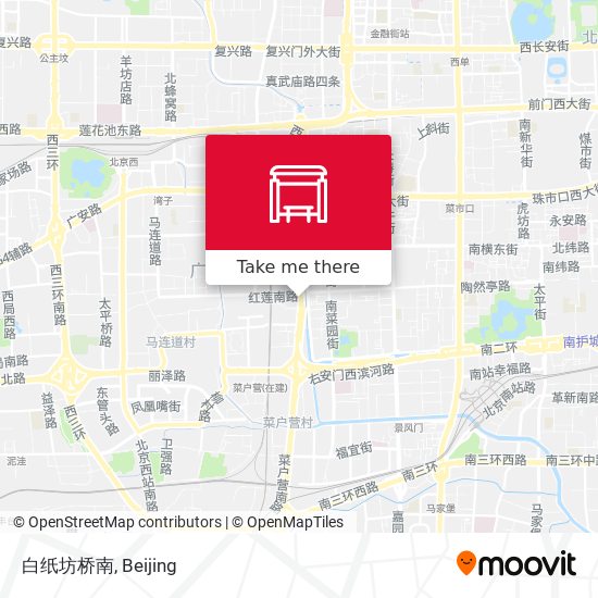 白纸坊桥南 map