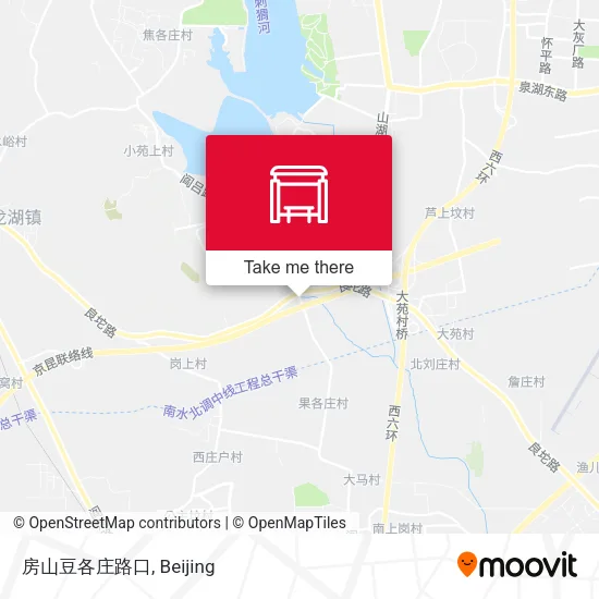 房山豆各庄路口 map