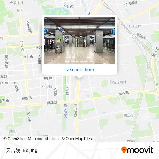 天宫院 map