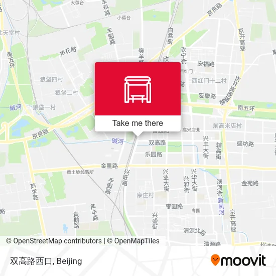 双高路西口 map