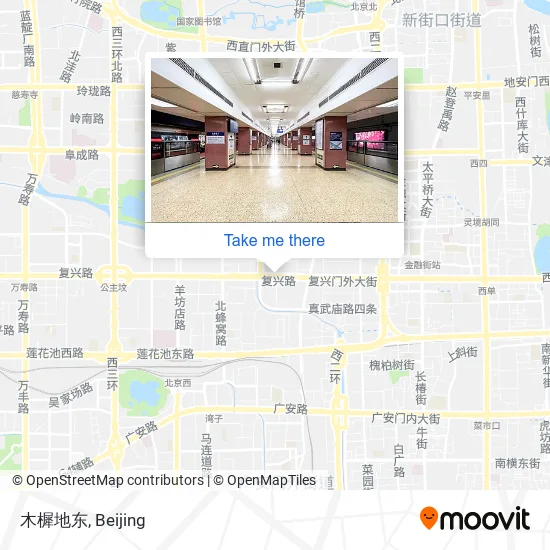 木樨地东 map