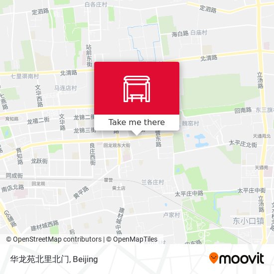 华龙苑北里北门 map