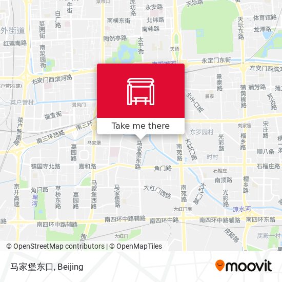 马家堡东口 map