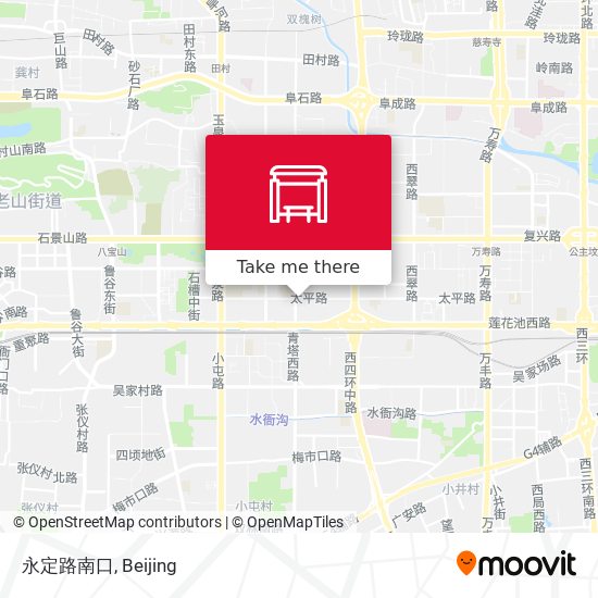永定路南口 map