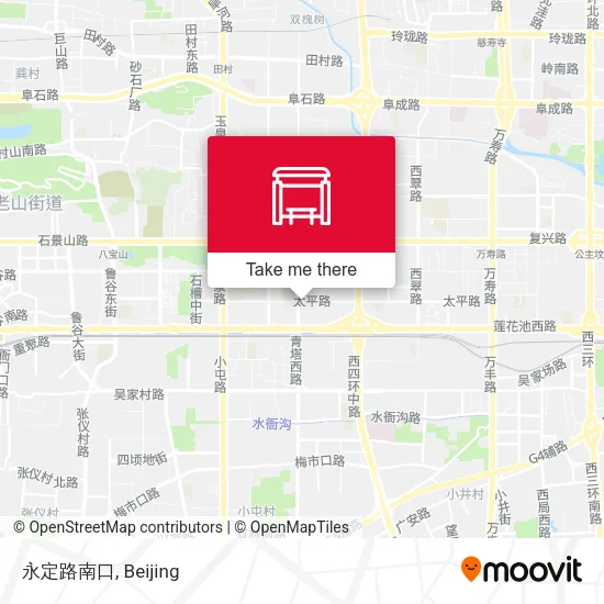 永定路南口 map
