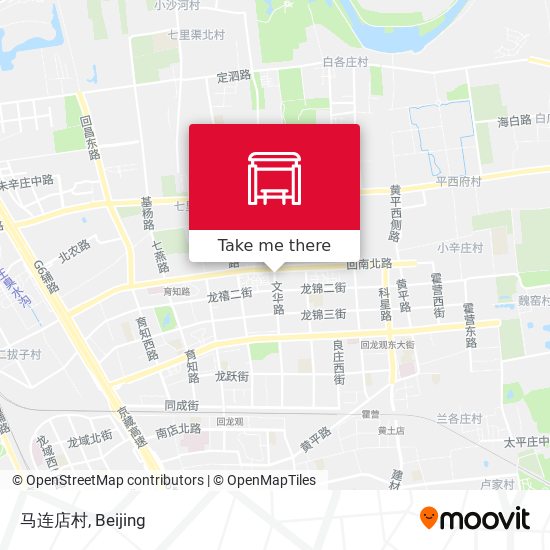马连店村 map