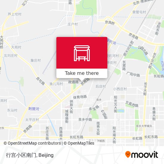 行宫小区南门 map