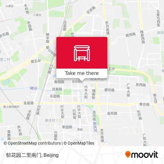 郁花园二里南门 map
