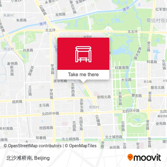 北沙滩桥南 map