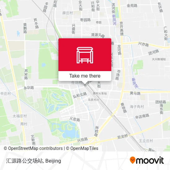 汇源路公交场站 map