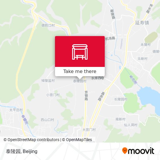 泰陵园 map