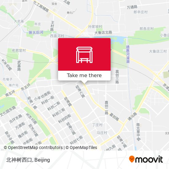 北神树西口 map