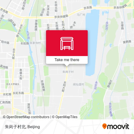 朱岗子村北 map