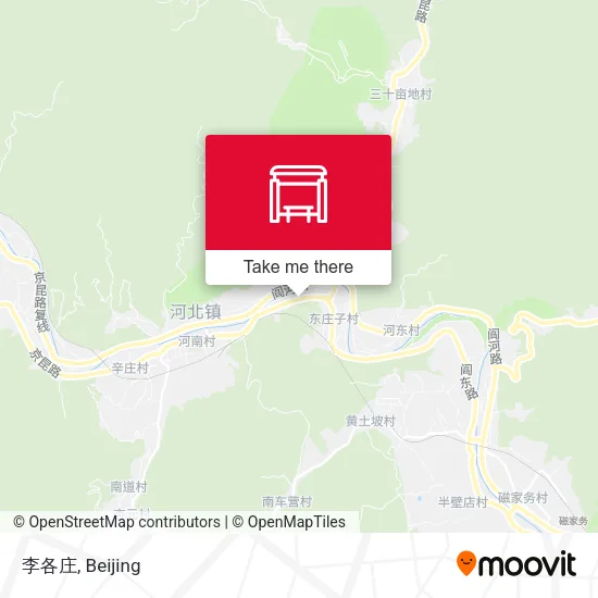 李各庄 map