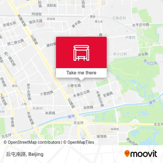 后屯南路 map