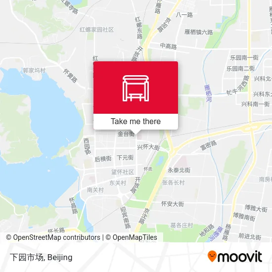 下园市场 map