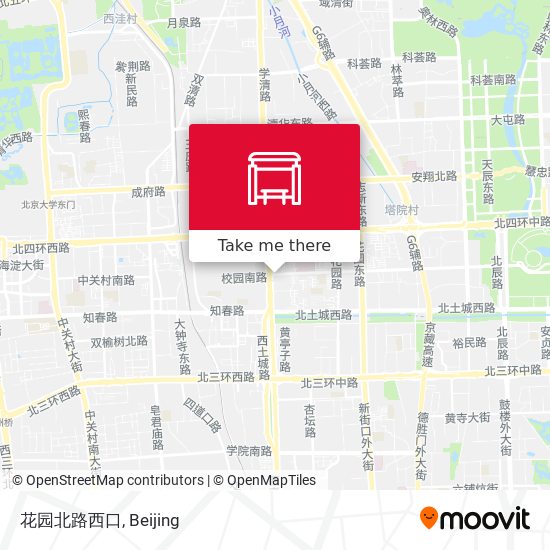 花园北路西口 map