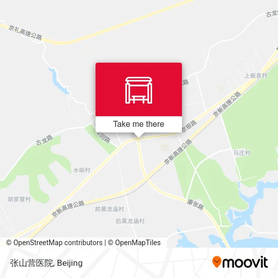 张山营医院 map