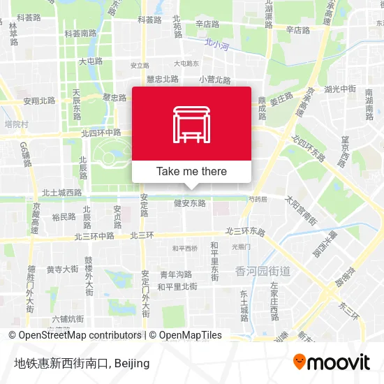 地铁惠新西街南口 map