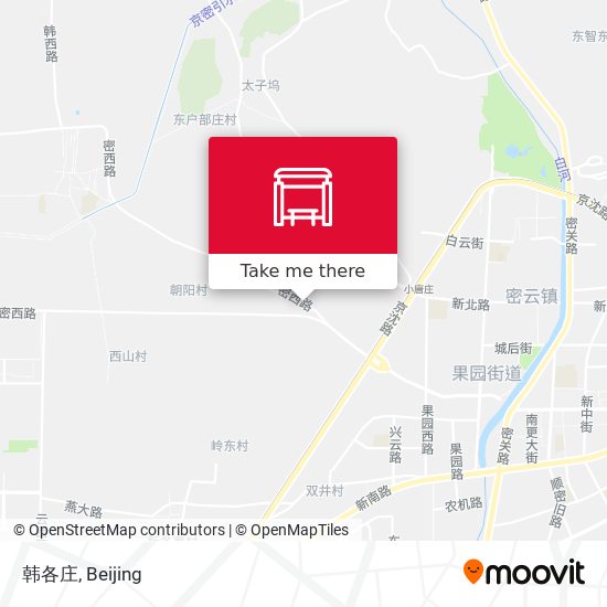 韩各庄 map