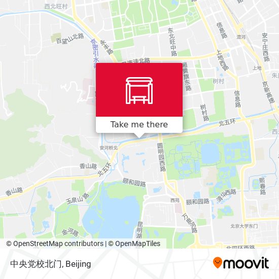 中央党校北门 map