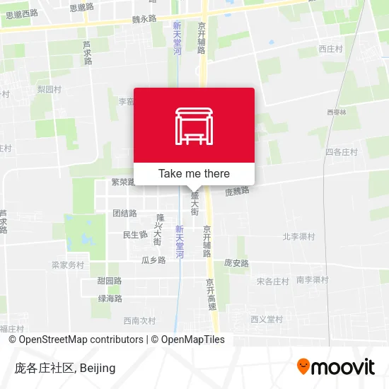 庞各庄社区 map