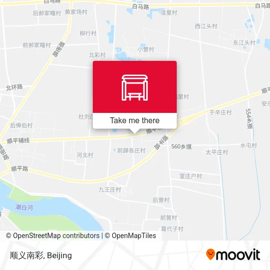 顺义南彩 map