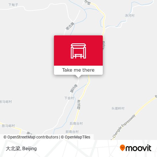 大北梁 map