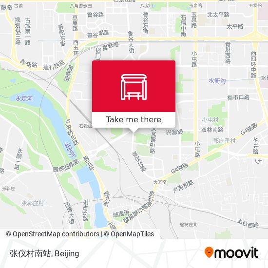张仪村南站 map
