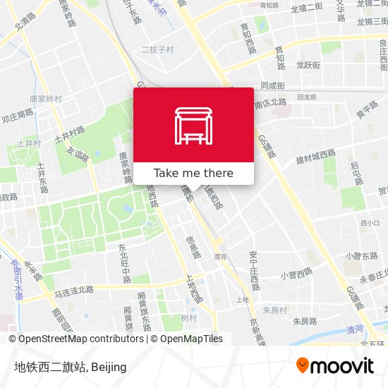 地铁西二旗站 map
