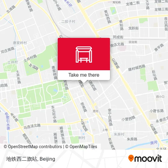 地铁西二旗站 map
