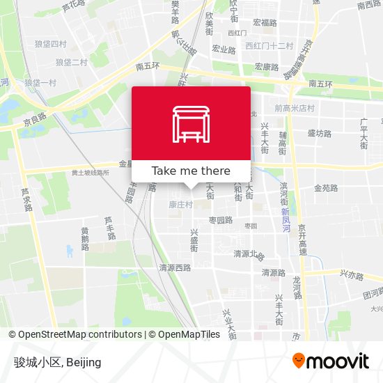 骏城小区 map