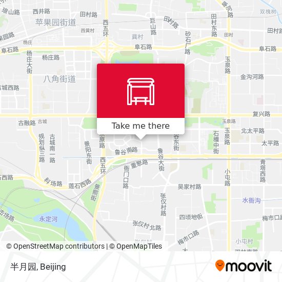 半月园 map