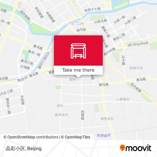 晶彩小区 map